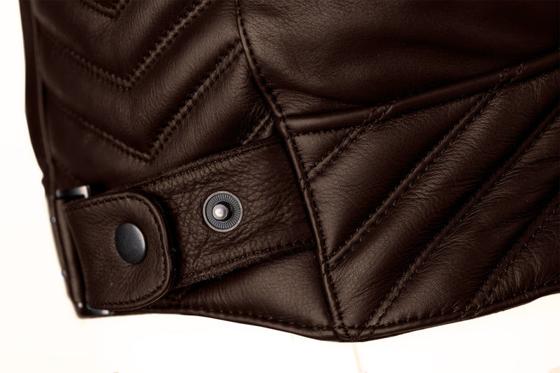 Chaqueta de Piel RST ROADSTER 3 CE Marrón