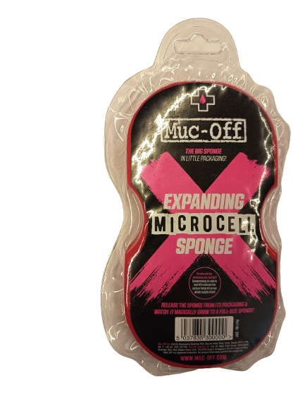 Esponja microcelular de limpieza Muc-Off Expanding Pink Sponge
