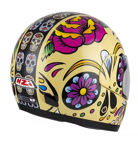 CASCO NZI ACTIVY 3 MEXICAN SKULLS