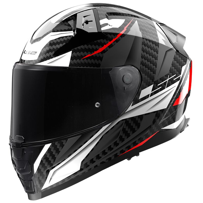 Casco LS2 FF811 VECTOR II Carbono  SAVAGE WHITE RED GREY-06