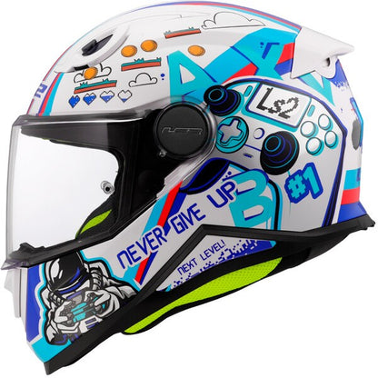 Casco LS2 FF812 KID NEXT LEVEL WHITE