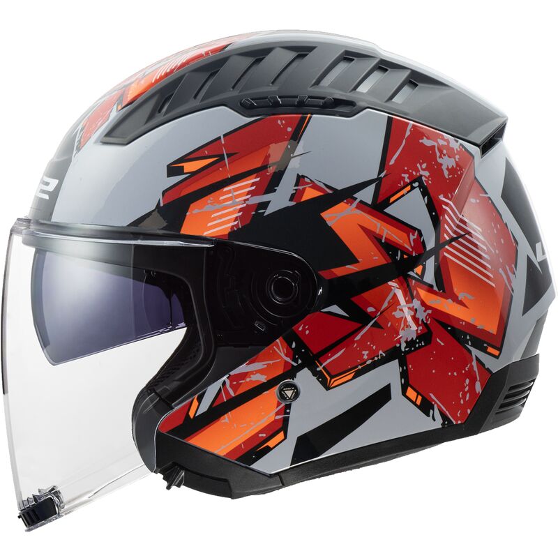 Casco LS2 OF600 COPTER II KANJI LIGHT GREY-06