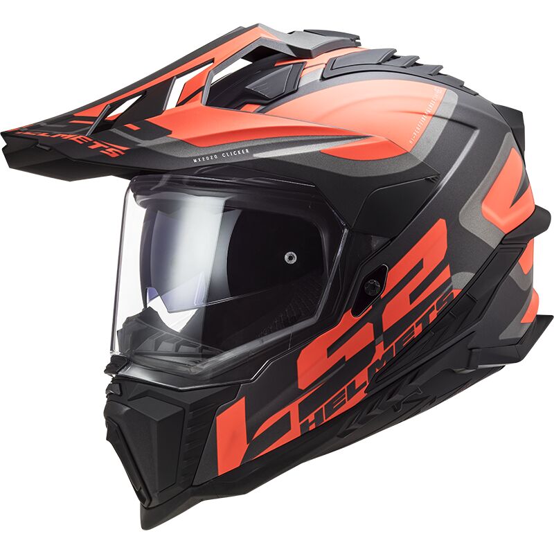 Casco LS2 MX701 EXPLORER ALTER MATT BLACK FL.ORANGE-06