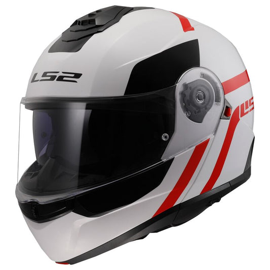 CASCO LS2 FF908 STROBE II WHITE/RED