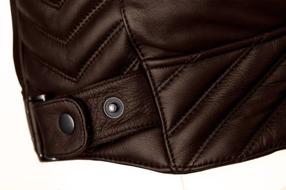 Chaqueta de Piel RST ROADSTER 3 CE Marrón