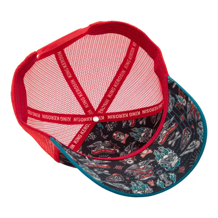 Gorra KING KEROSIN 'Ride Hard' en negro