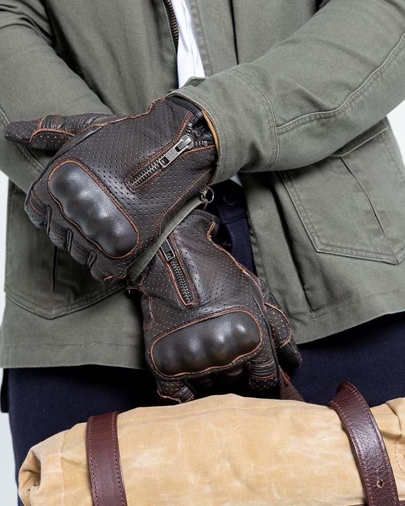 Guantes BY CITY AMSTERDAM MAN marron oscuro