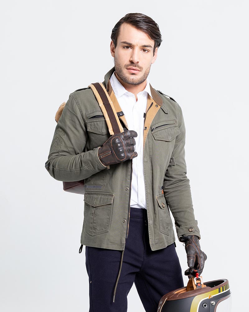 Guantes BY CITY AMSTERDAM MAN marron oscuro