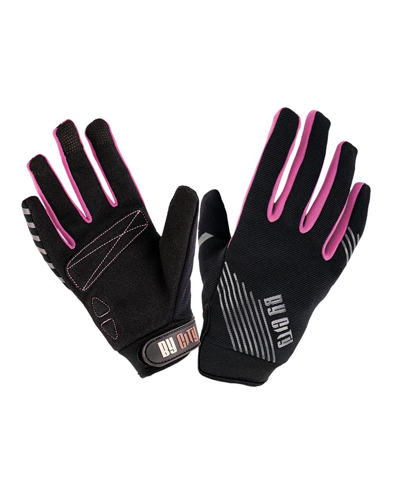 Guantes BY CITY Moscow Lady PINK/BLACK