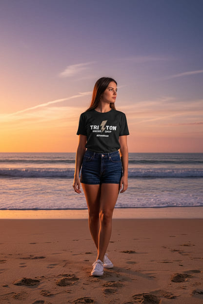 Camiseta negra TRITON mujer