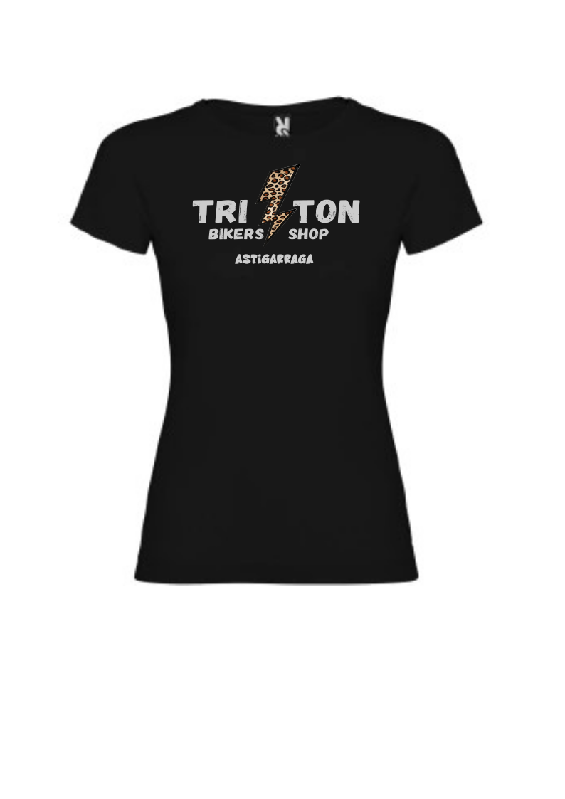 Camiseta negra TRITON mujer
