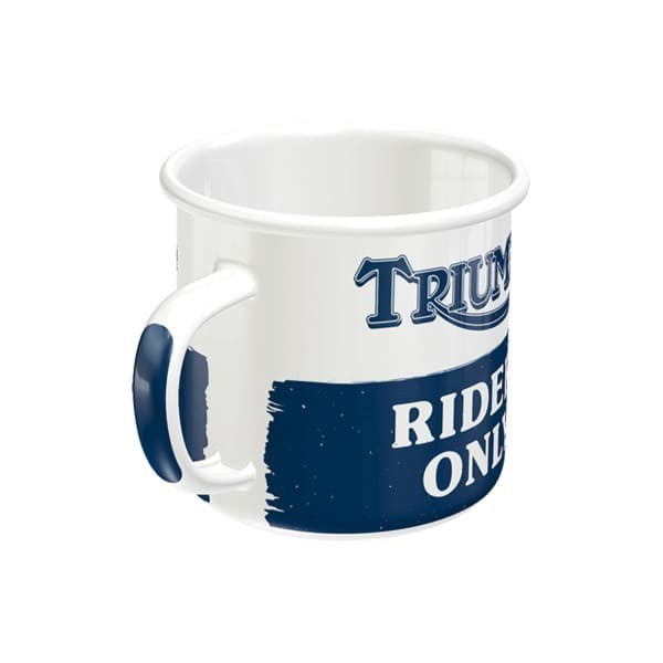 TAZA ESMALTADA / TRIUMPH RIDERS ONLY