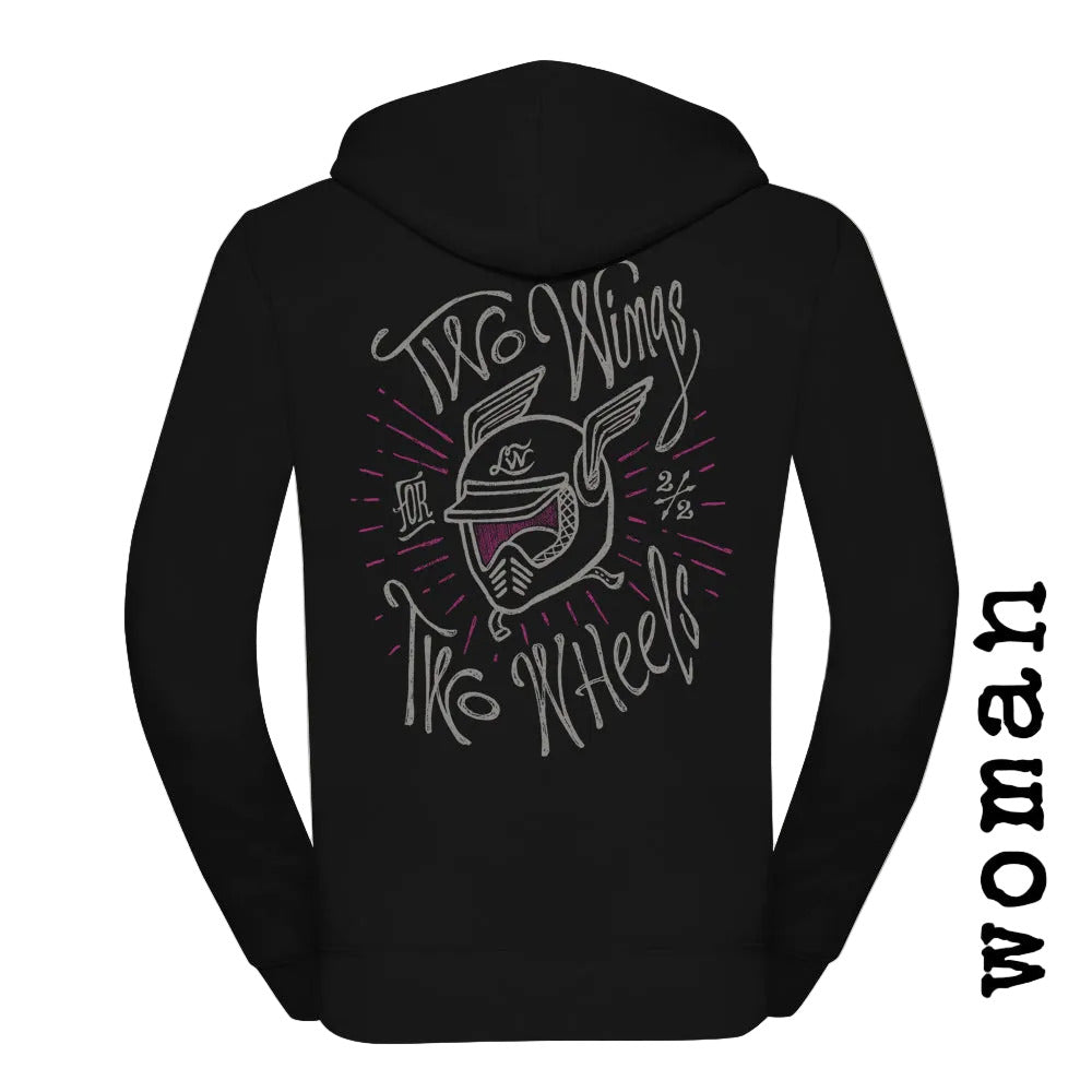SUDADERA LOST WOLF mujer Two wings two wheels