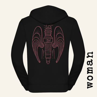 SUDADERA LOST WOLF CHICA WINGS PINK