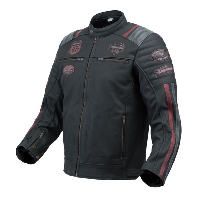 CHAQUETA MOTO CUERO INVICTUS EREBUS