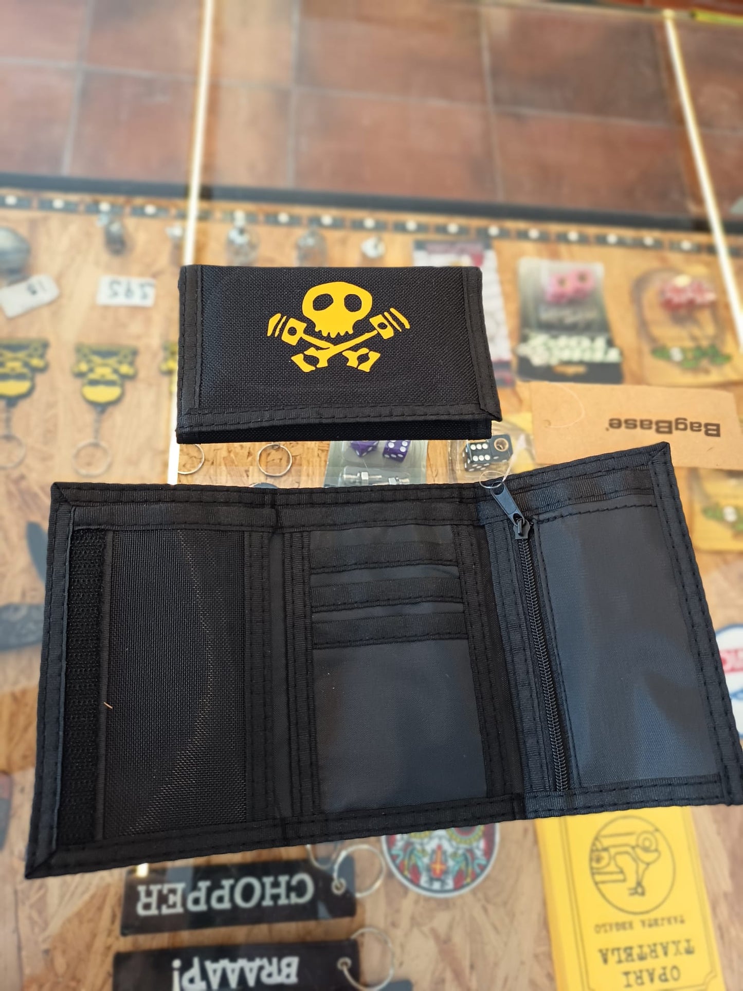 Cartera Calavera roja