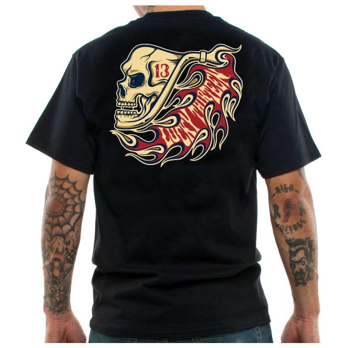 CAMISETA L13 THE PIPE SKULL