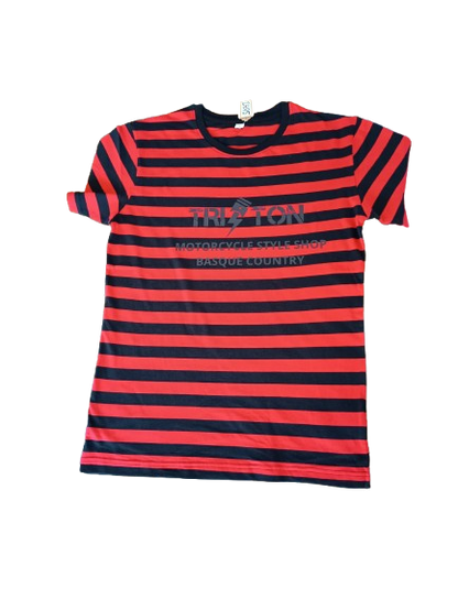 Camiseta manga corta a rayas. TRITON