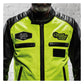 CHAQUETA Holy Freedom Zero Vision leather jacket black / fluo yellow