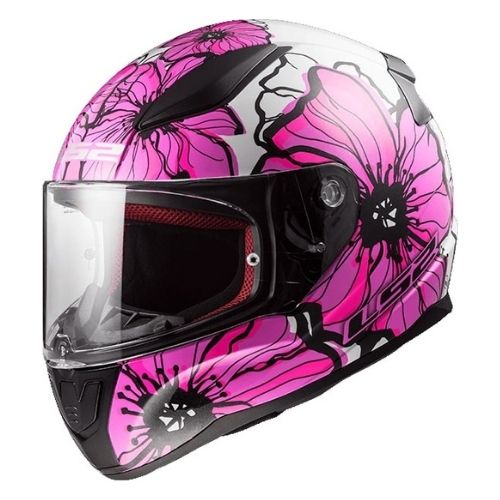 CASCO LS2 FF353 RAPID POPPIES ROSA