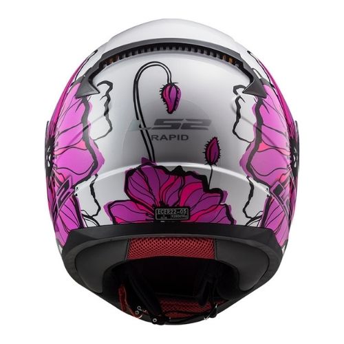 CASCO LS2 FF353 RAPID POPPIES ROSA