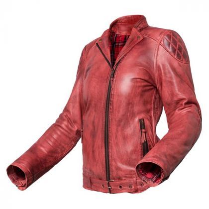 Chaqueta de cuero de chica Electra Roja