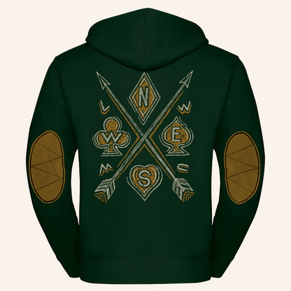 SUDADERA LOST WOLF VERDE