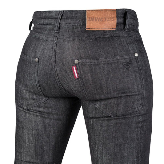 Pantalon de moto Invictus Wayne Mujer Negro