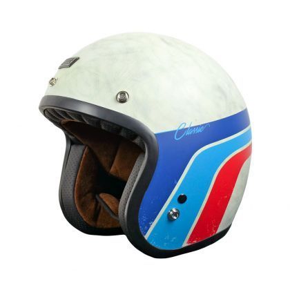 CASCO JET ORIGINE Primo Classic White Matt Vintage