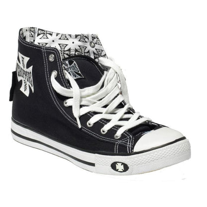 West coast choppers Zapatillas Warrior Hi-Tops NEGRAS